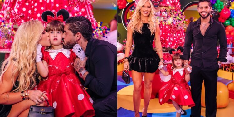 Ao lado de Zé Felipe, Virginia faz megafesta de aniversário para a filha Maria Alice em Goiânia