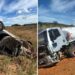 Motorista morre e esposa fica ferida em acidente entre carro e caminhão na GO-139